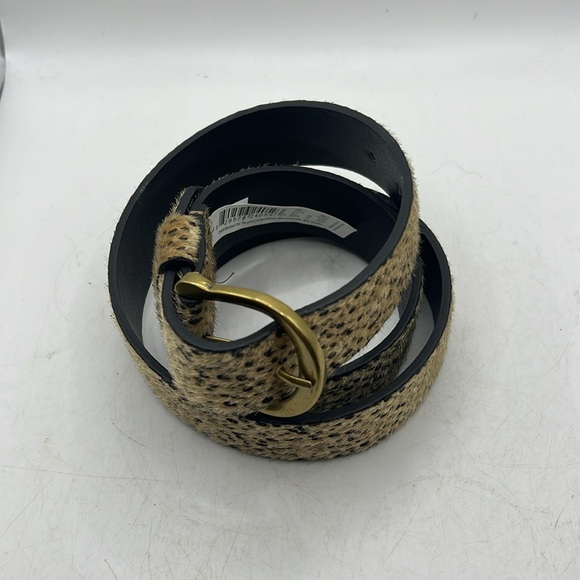 Universal Thread Womens Spotted Leopards Belt Tan Black Size L - Picture 8 of 10